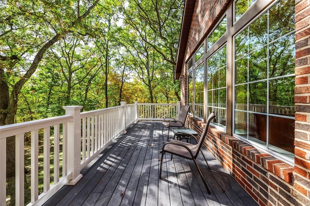 view of wooden terrace