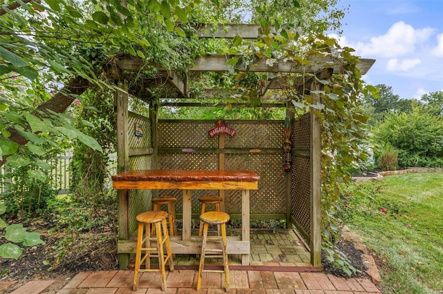 view of wooden terrace