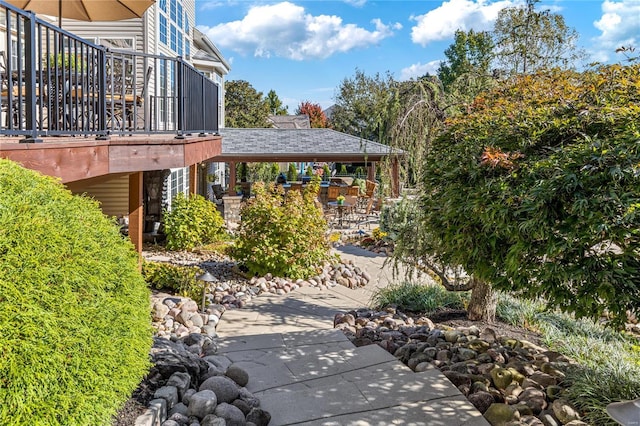 exterior space with a patio