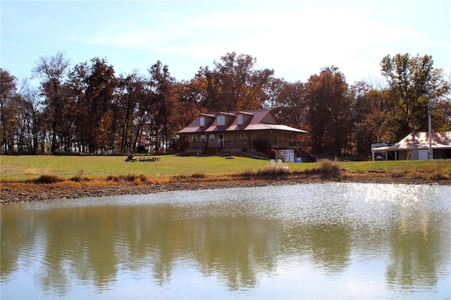 view of water feature