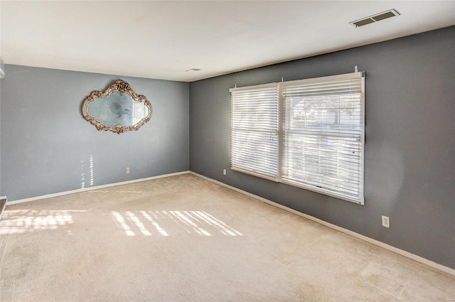 view of carpeted empty room