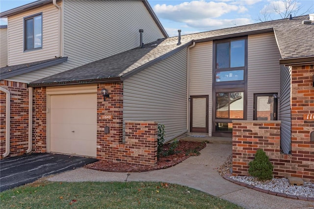 view of home's exterior featuring a garage