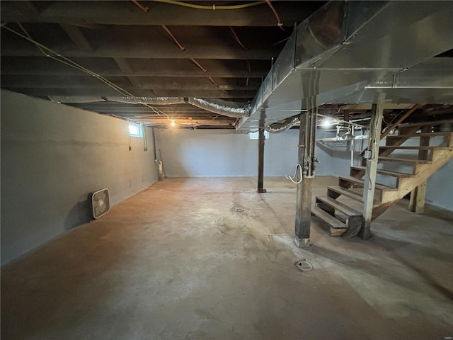 view of basement