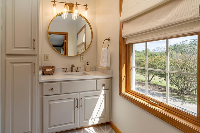 bathroom featuring vanity