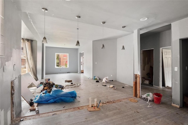 misc room featuring hardwood / wood-style flooring