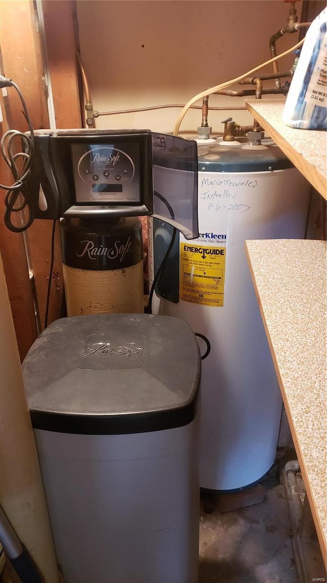 utilities featuring water heater
