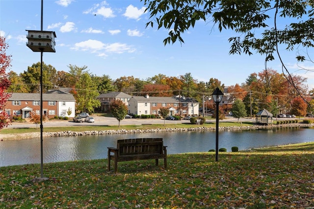 view of water feature