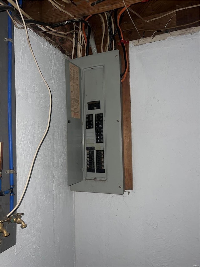 utility room with electric panel