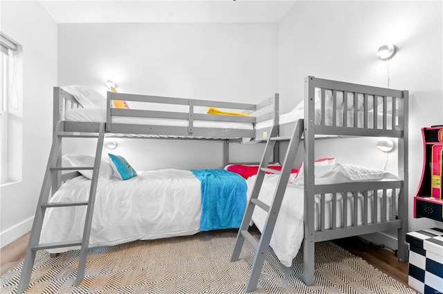 bedroom featuring hardwood / wood-style flooring