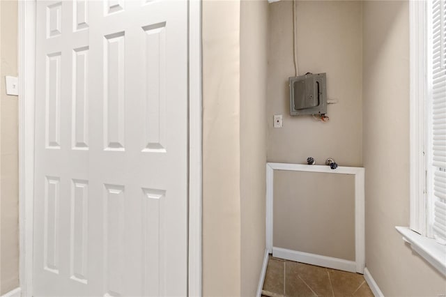 bathroom featuring tile patterned flooring