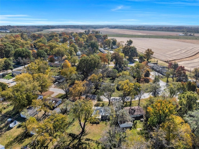 drone / aerial view featuring a rural view