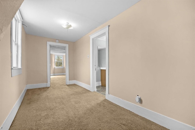 empty room with light carpet