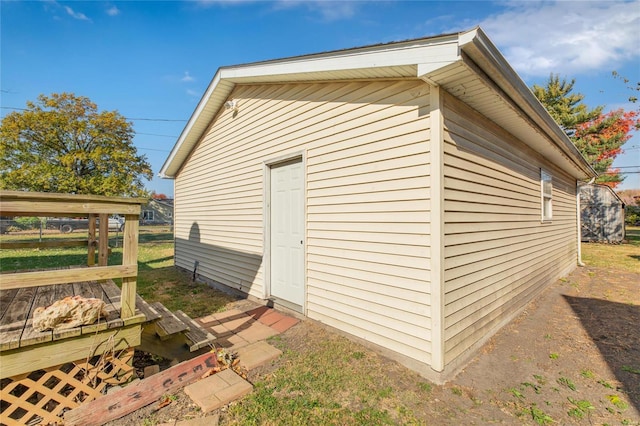 view of outbuilding