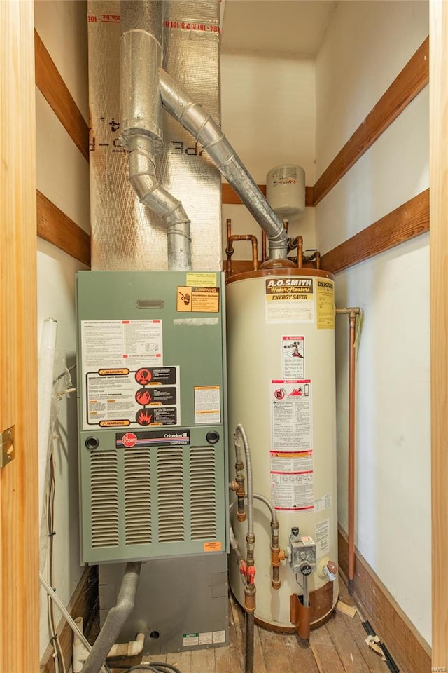 utilities with gas water heater