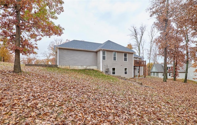 view of back of property