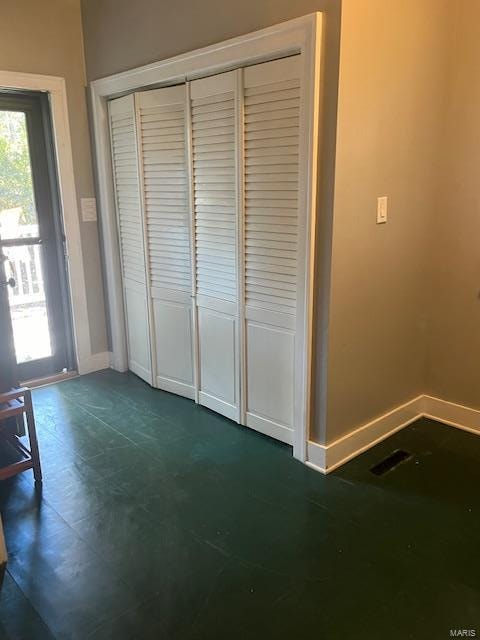 interior space featuring a closet