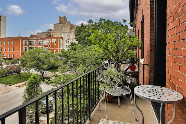 view of balcony