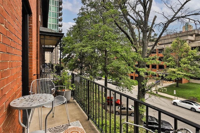 view of balcony