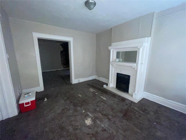 view of unfurnished living room