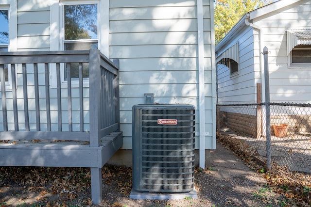 exterior details with central AC unit