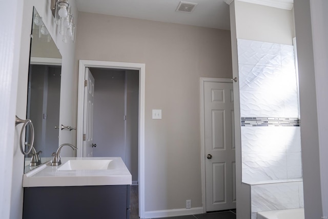 bathroom with vanity