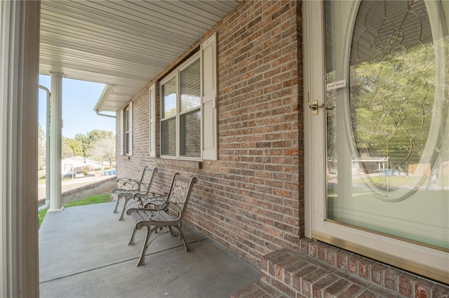 view of patio with covered porch