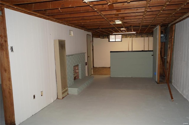 view of basement