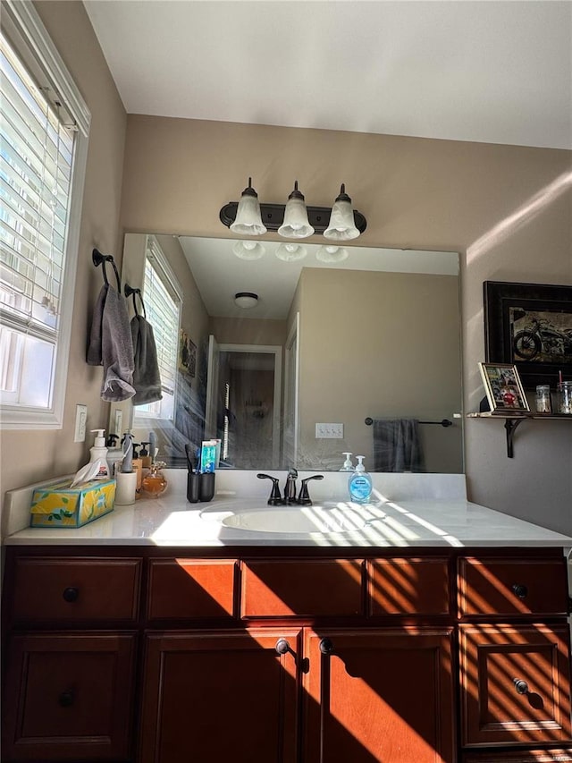 bathroom with vanity