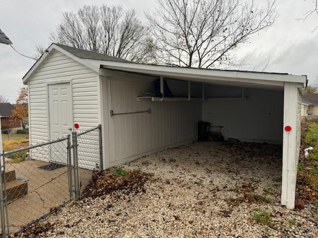 view of outbuilding