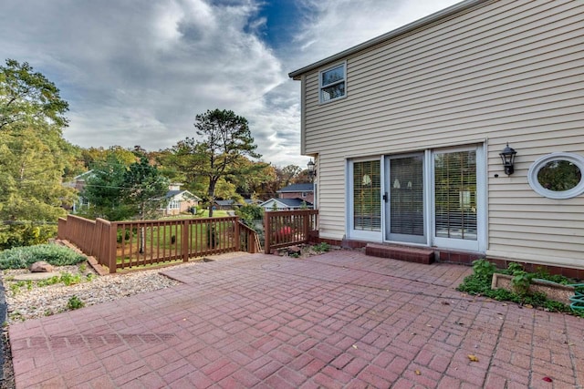 view of patio / terrace with a deck