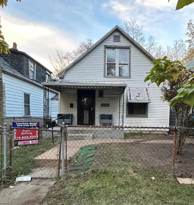 view of bungalow-style home