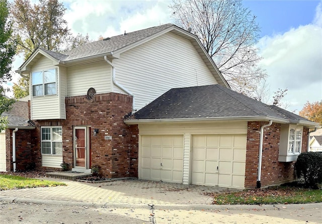 view of front of home featuring a garage