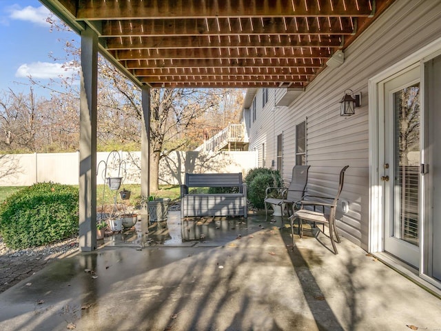 view of patio