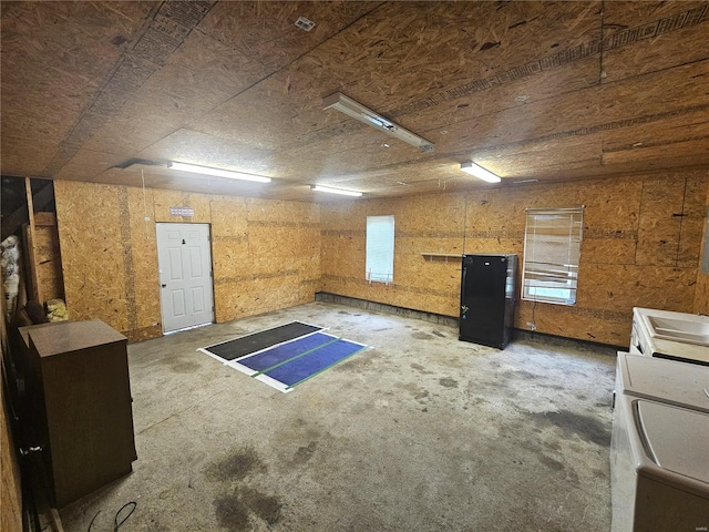 interior space featuring washer / dryer