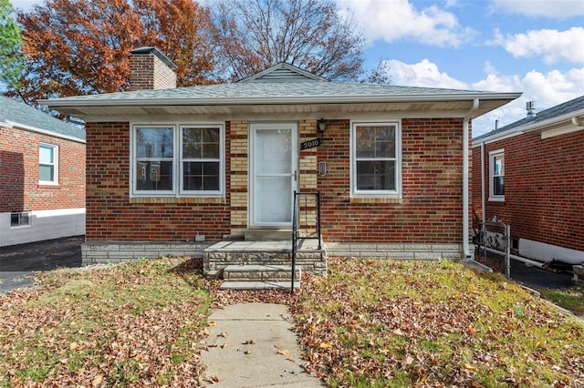 view of bungalow-style home