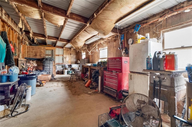 view of storage room