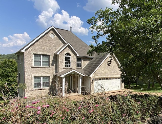 view of front of home featuring a garage