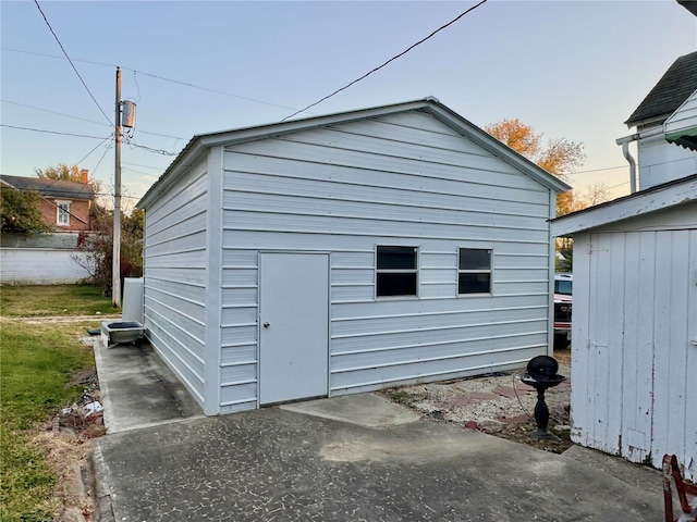 view of outbuilding featuring an outdoor structure