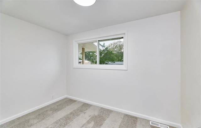 view of carpeted empty room