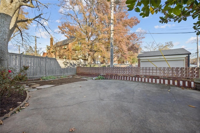 view of patio / terrace with a fenced backyard