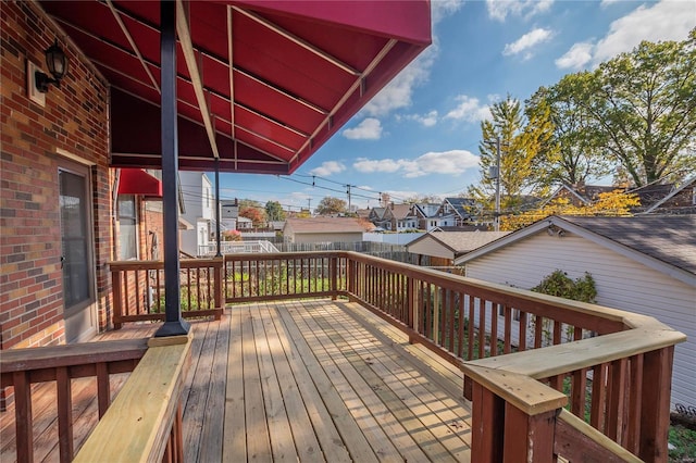 view of wooden terrace