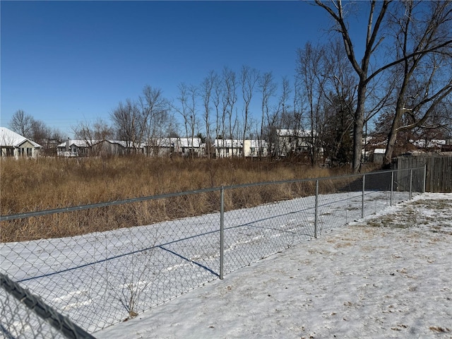 view of snowy yard