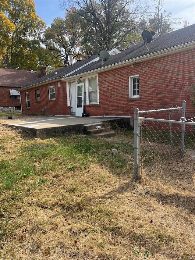 view of rear view of property