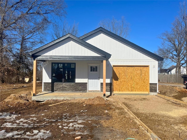 exterior space featuring a porch