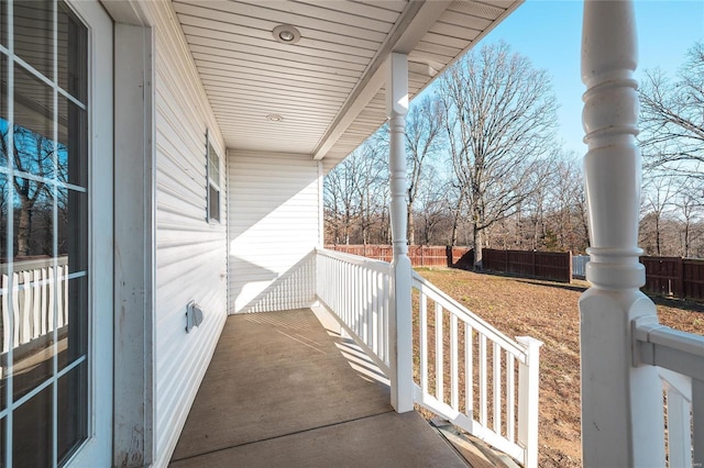 balcony with covered porch