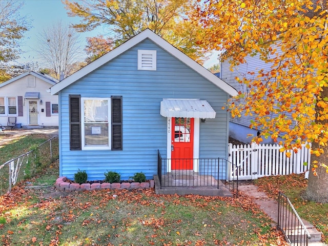 view of bungalow-style house