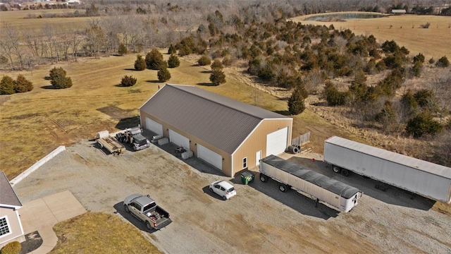 bird's eye view featuring a rural view