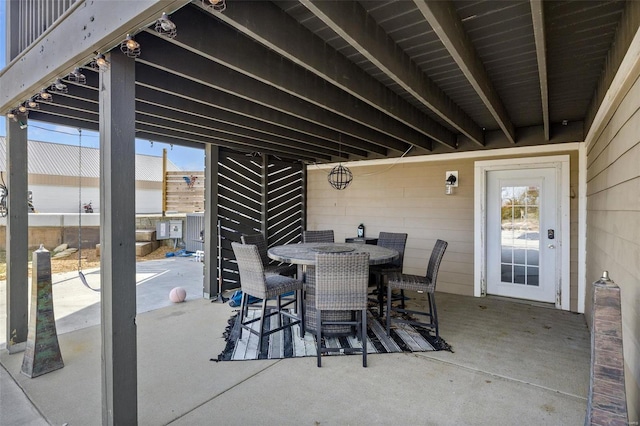 view of patio / terrace with outdoor dining area