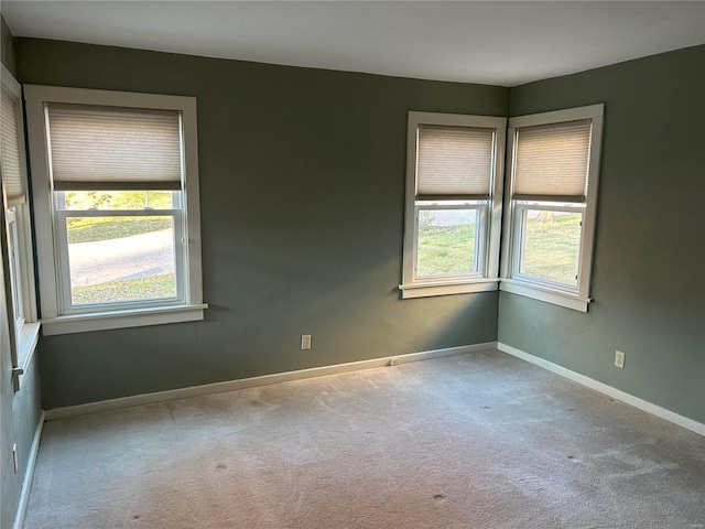 view of carpeted empty room