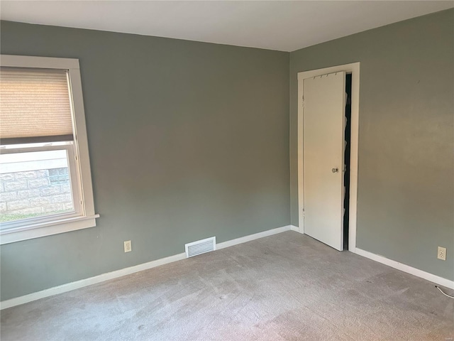 view of carpeted empty room